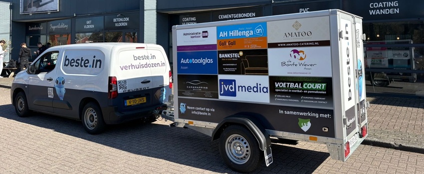 Beste.in met de Aanhangwagen Assen bij Seamless Floors